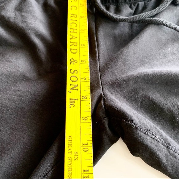 🌸Pink VS🌸 Black White Track Pants Jogger Sz Medium Drawstring - Picture 7 of 8